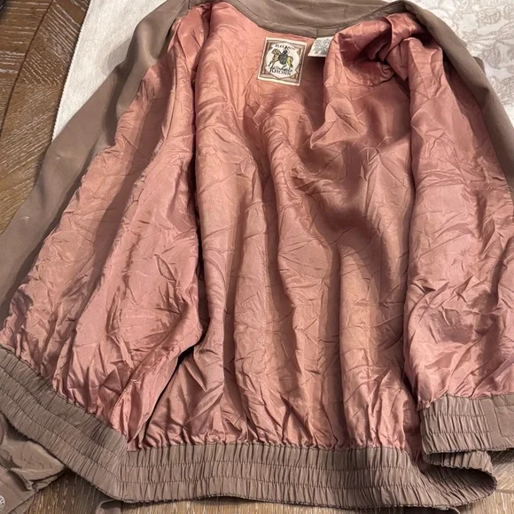 Krass kross vintage jacket! Silk jacket like new! Tan womens jacket. - Picture 5 of 7